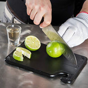 San Jamar Black / 6 / 6 inches x 9 inches Cutting Boards