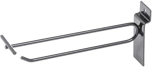 6" Slatwall Scan Hook, Black