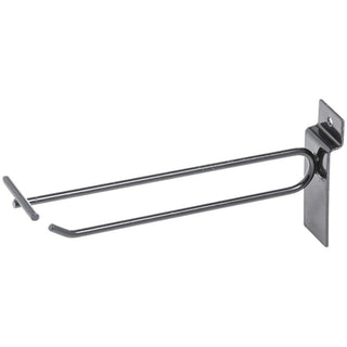 6" Slatwall Scan Hook by Retail Resource – Metal, Black, Pack of 100, Model 1807