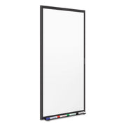Quartet Black, 6ft X 4ft / 6' x 4', Black Aluminum Frame / Nano-Clean Magnet Black Dry Erase Boards