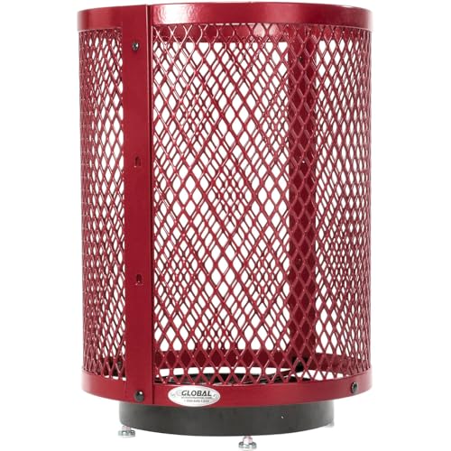 Global Industrial Red / Industrial / 36.0 gallons Trash, Recycling & Compost