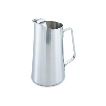 Mirror Finish S/S Water Pitcher w/ Ice Guard by Vollrath – 2.0 quarts, Stainless Steel, Model 46403