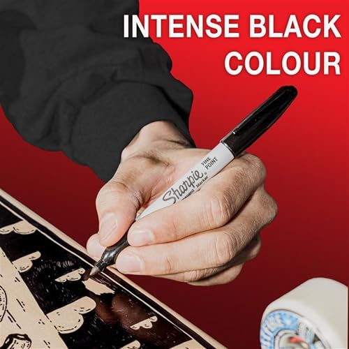 Sharpie Black / 1 Count (Pack of 12) / Fine Tip Permanent Markers
