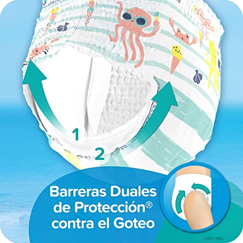 Pampers Size 5+ / 10.0 / Blue and White Baby Diapers