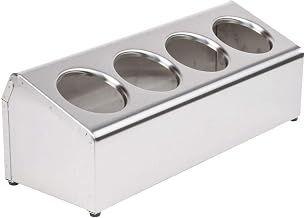 Steril-Sil LTC-4S S/S 4-Hole 1-Line Flatware Dispenser