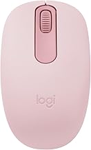 Logitech M196 Compact Ambidextrous Bluetooth Wireless Mouse - Rose | Bluetooth connectivity, no USB receiver, quiet clicks, 3 non-customizable buttons, 12-month battery life, PC Mac compatible