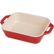 Ceramic 13" x 9" Rectangular Baking Dish - Cherry by STAUB – 13x9-inch, 2.4 liters, Ceramic, Cherry, Model 40508-595