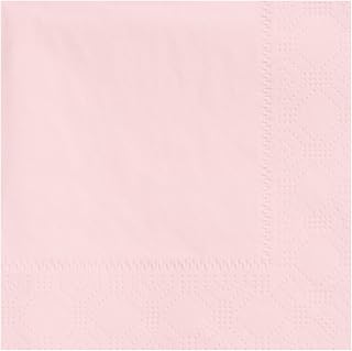 Hoffmaster 180327 Beverage Napkin, Regal Embossed, 2-Ply, 1/4 Fold, 9-1/2" Length x 9-1/2" Width, Pink (4 Packs of 250)
