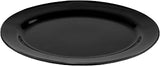G.E.T. OP-618-BK Milano Black Melamine Oval Platter, 18" x 13.5", (Qty, 1)