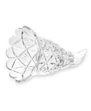 Godinger Cornucopia Vase, Clear Crystal, 7.5 x 7.5 x 11 Inch