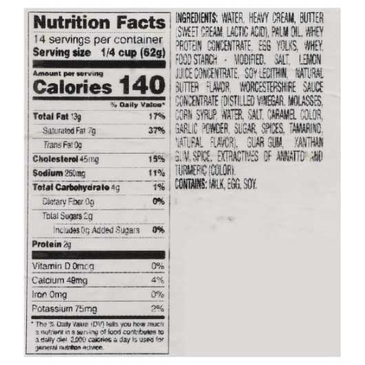 Gold Label Hollandaise Sauce by Custom Culinary – 2 Pound, Pack of 8