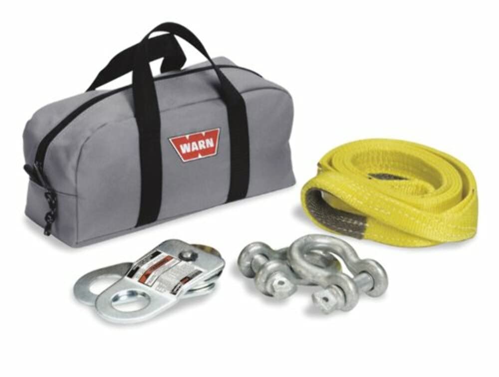 Utility Winch Rigging Accessory Kit with Storage Bag by WARN – 5, Plastic, black, Model 70792