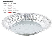 6" Aluminum Foil Pie Pan Plate Tin w/Clear Plastic Clamshell (Pack of 10) by Handi-Foil – Aluminum, Model 4006-30-BL6-10