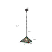 CH3T359BM12-DP1 Mini Pendant by Chloe Lighting – exact color of each glass piece may vary due to each piece being hand crafted