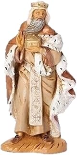 Fontanini by Roman Inc., King Melchior, 5" Collection, Nativity Figure and Accessories, Hand Sculpted and Painted