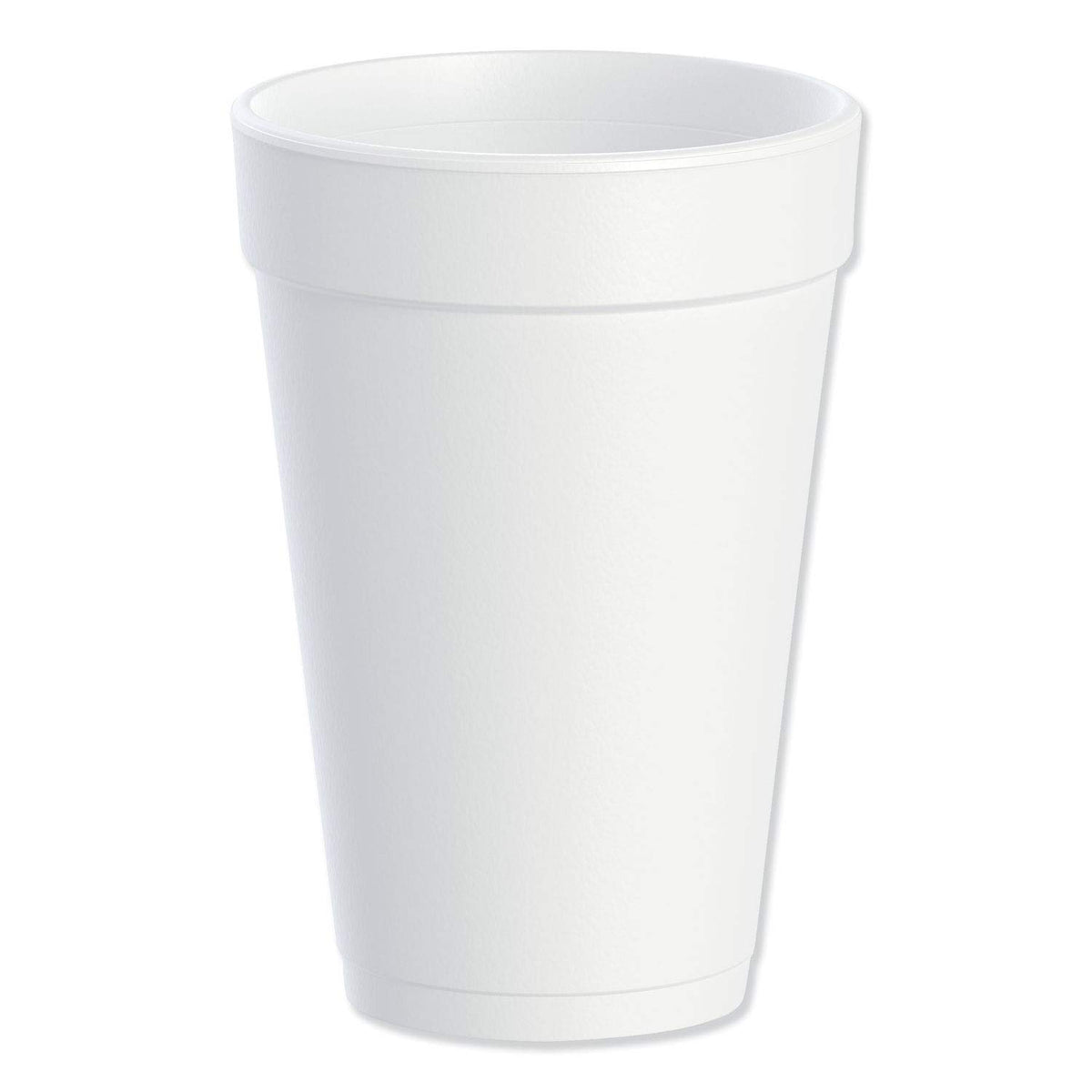 Dart 16J16 Foam Drink Cups, 16oz, White, 25 per Bag (Case of 40 Bags)