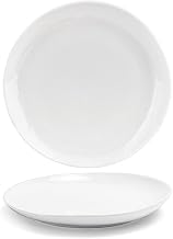 Front of the House DDP061WHP22 10" Round Kiln Plate, Diameter 10", 10" L x 10" W x 1.5" H, White (Pack of 6)