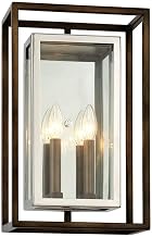 Morgan 2 Light WALL Sconce 10.75 in. Bronze/Stainless Steel