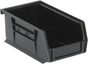 QUANTUM STORAGE SYSTEMS QUS220BR Ultra Stack & Hang Recycled Plastic Heavy Duty Part Organizer Black Bins 8" L x 5" W x 3" H 24 Pack