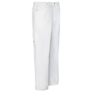 Men's Dungaree Painter Pants by Red Kap – 34W x 30L, Cotton, White, Model PC80WH 34 30