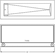 86" Enclosed Base Iced Cold Food Table