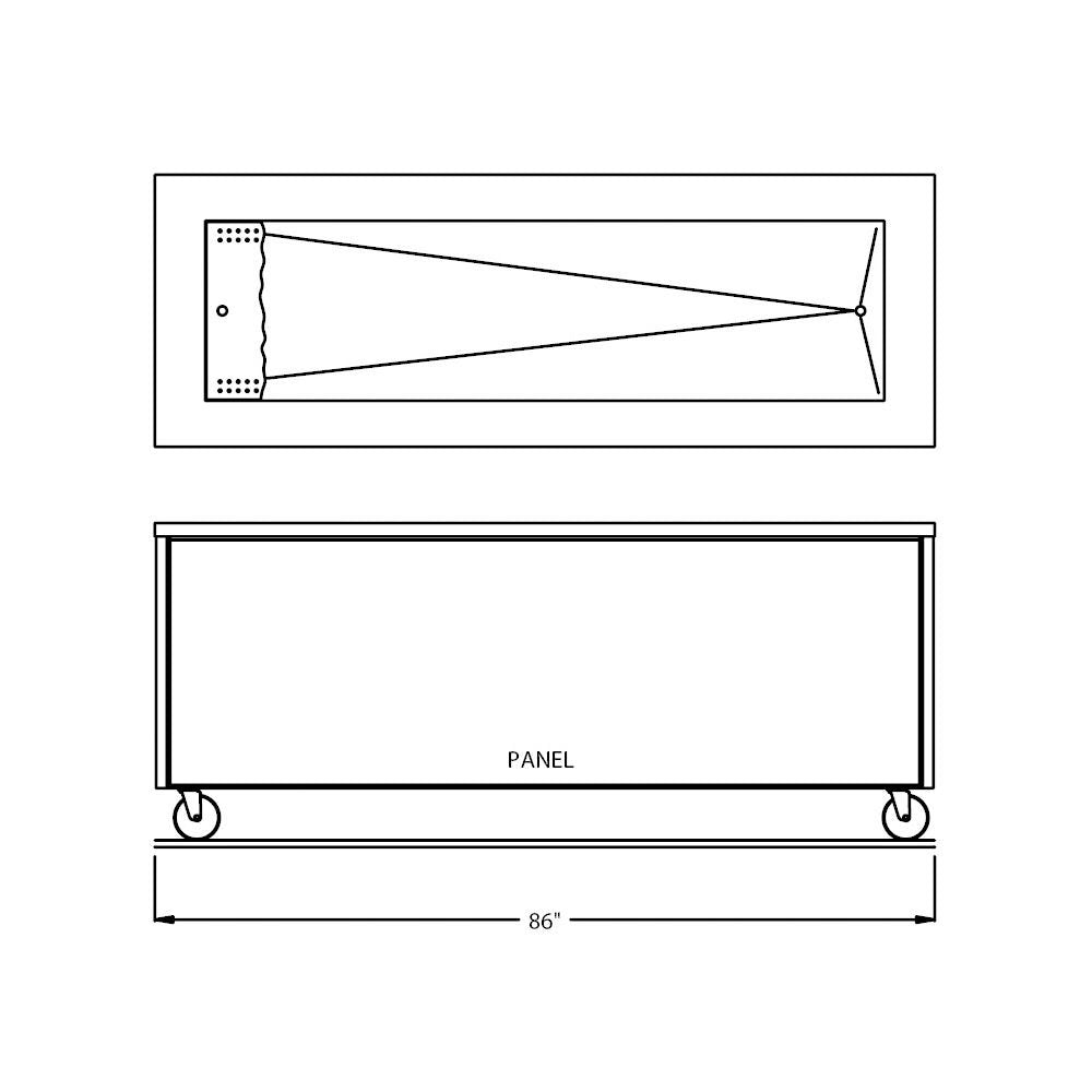 86" Enclosed Base Iced Cold Food Table by Randell – Model RAN IC-6