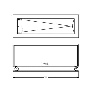 86" Enclosed Base Iced Cold Food Table by Randell – Model RAN IC-6