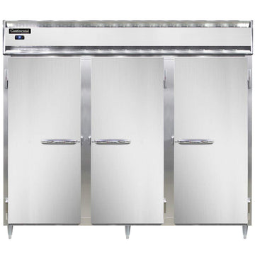 DL3RE-SA-PT Designer Line Extra-Wide Three Section Pass-Thru Refrigerator by Continental Refrigerator – Commercial Grade