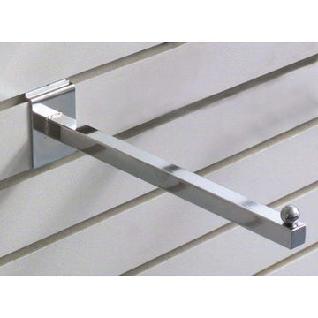 Slatwall Straight Arm Faceout 12" Chrome by Retail Resource – Chrome, Model SSW12