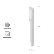 Vegetable Peeler by KitchenAid – 7.9-Inch (Pack of 12), Plastic, Porcelain White, Pack of 12, Model KHA112OHPNA