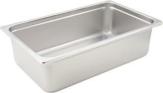 Winco 27.3 qt Full Size Silver Stainless Steel Steam Pan (Set of 12)