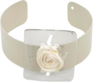 Reliant Ribbon Floral Accessories - Mayleigh Flower Cuff Rd, Champagne, Miscellaneous, 1 Piece