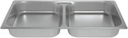HUBERT Full Size 24 Gauge Stainless Steel Divided Steam Table Pan - 2 1/2"D