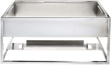 HUBERT Chrome Chafer Stand - 22 1/10" L x 14 9/10" W x 9 1/10" H
