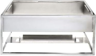 HUBERT Chrome Chafer Stand - 22 1/10" L x 14 9/10" W x 9 1/10" H