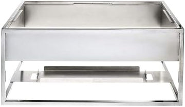 HUBERT Chrome Chafer Stand - 22 1/10" L x 14 9/10" W x 9 1/10" H