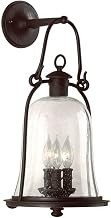 Troy Lighting B9463-TBK Owings Mill Outdoor Wall Sconce, 3-Light E12 Candelabra Base, Natural Bronze