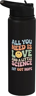 IVF In Vitro Fertilization Transfer Day Fertility Pregnancy Stainless Steel Insulated Water Bottle
