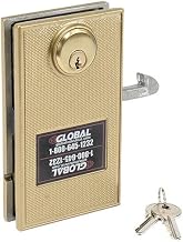 Global Industrial Replacement Mortise Door Lock with 2 Keys for Sliding Doors