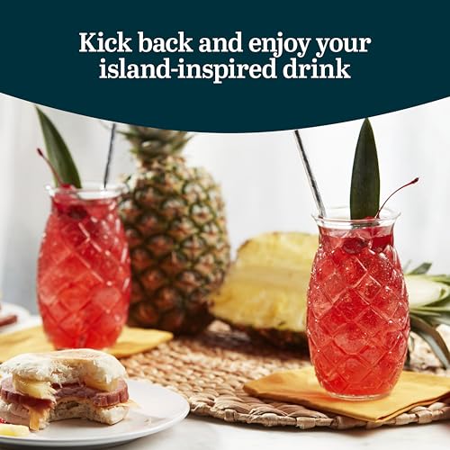Libbey Tiki Pineapple / 17 Ounces / Tiki Mixed Drinkware Sets