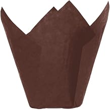Tulip Baking Cups Cupcake Liners Brown - 2" Dia x 4" H 2000 Per Case