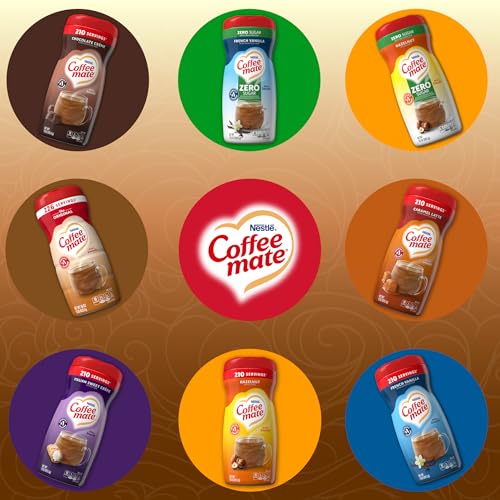 Coffee Mate Fat Free Original / 16 Ounce (Pack of 12) / Nestle Coffee-mate Coffee Creamer Fat Free Original, Pac Plant-Based Coffee Creamers