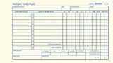 Rediform Employee Time Card, Weekly, Green Eye-Ease Paper, 4.25" x 7", 100 Cards Per Pad (4K409)