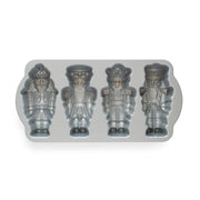 Nutcracker Sweets Cakelet Pan by Nordic Ware – 6 Cup Capacity, 6.0 cups, Aluminum, Silver, Model 92977