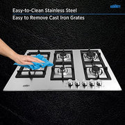 Summit Appliance Stainless Steel / 34 Inch / Natural Gas Cooktops