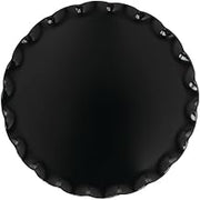 Delfin 11" x 1" Black Round Ruffle Tray