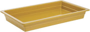 HUBERT Cold Food Bar Pan Full Size Mustard Yellow Melamine - 20 3/4" L x 12 3/4" W x 2 1/2" H