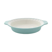 KitchenAid Stoneware Pie Dish, 9 Inch, Aqua Sky