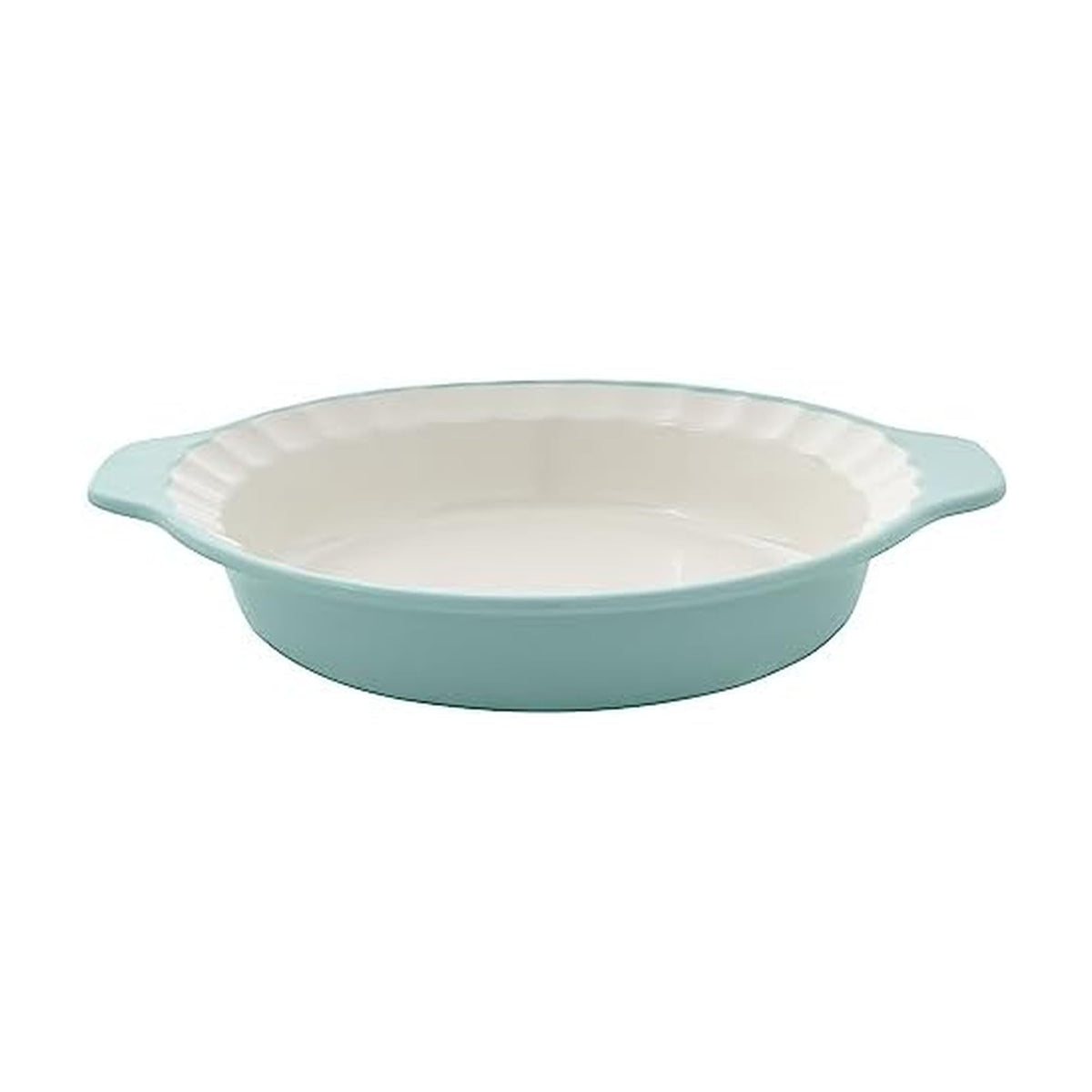 KitchenAid Stoneware Pie Dish, 9 Inch, Aqua Sky