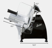 Red Line 250 Electric Slicer by Berkel – Red Line 250, 10" Blade, 7.0 cubic_inches, Aluminum Alloy Steel, Black, Model 624416-RSEGM0U00000N